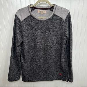 Tommy Bahama 229901 2-Tone Gray Raglan Fleece Loungewear Sweatshirt Medium